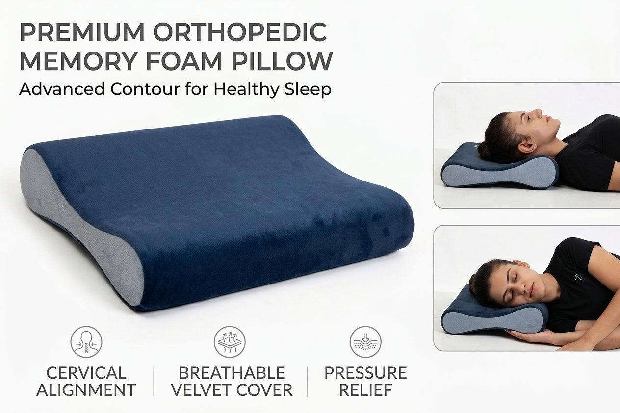 Cervical Pillow for Neck & Shoulder Pain Relief — Orthopedic Contour Support