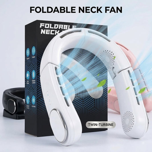 Rechargeable Portable Neck Fan — Bladeless Hands-Free Cooling