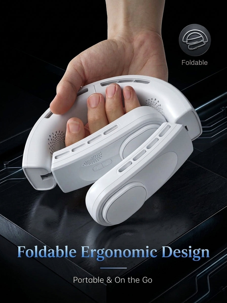 Rechargeable Portable Neck Fan — Bladeless Hands-Free Cooling